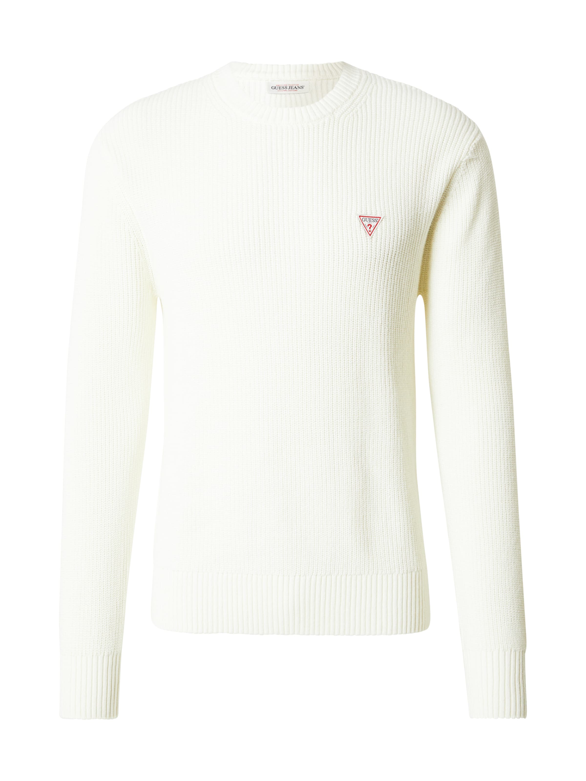 GUESS JEANS Pullover in Weiß: Vorderseite