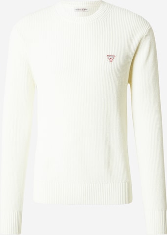 GUESS JEANS Pullover i hvid: forside