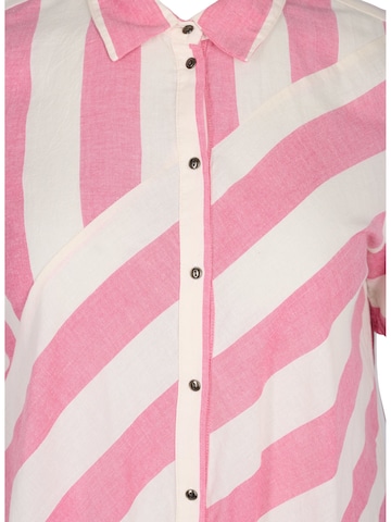 Abito camicia 'Mlone' di Zizzi in rosa