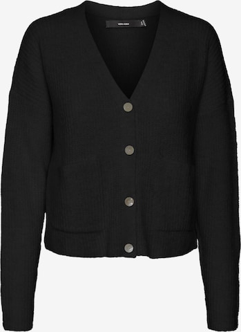 VERO MODA Knit cardigan 'MILI' in Black: front