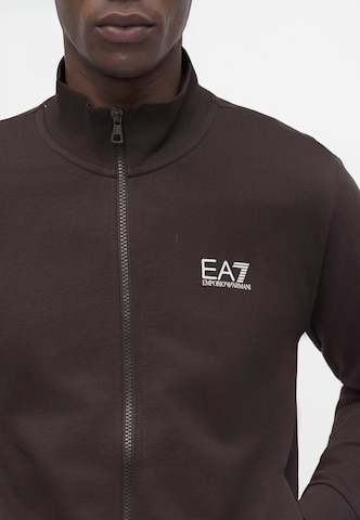 EA7 Emporio Armani Sweatjakke i brun