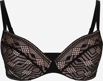 PASSIONATA Push-up BH in Schwarz: predná strana