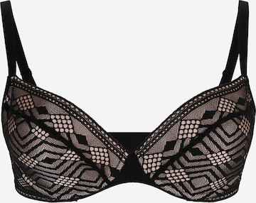 PASSIONATA Push-up BH in Schwarz: predná strana