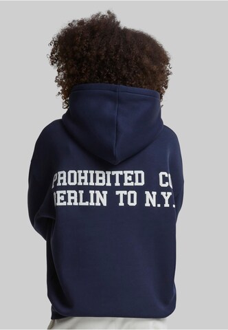 Prohibited Sweatshirt 'New York' in Blau