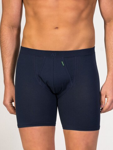 Boxer 'Cyclist Boxer' di zd ZERO DEFECTS in blu: frontale