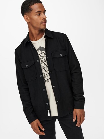 Only & Sons - Ajuste regular Camisa 'Milo' en negro