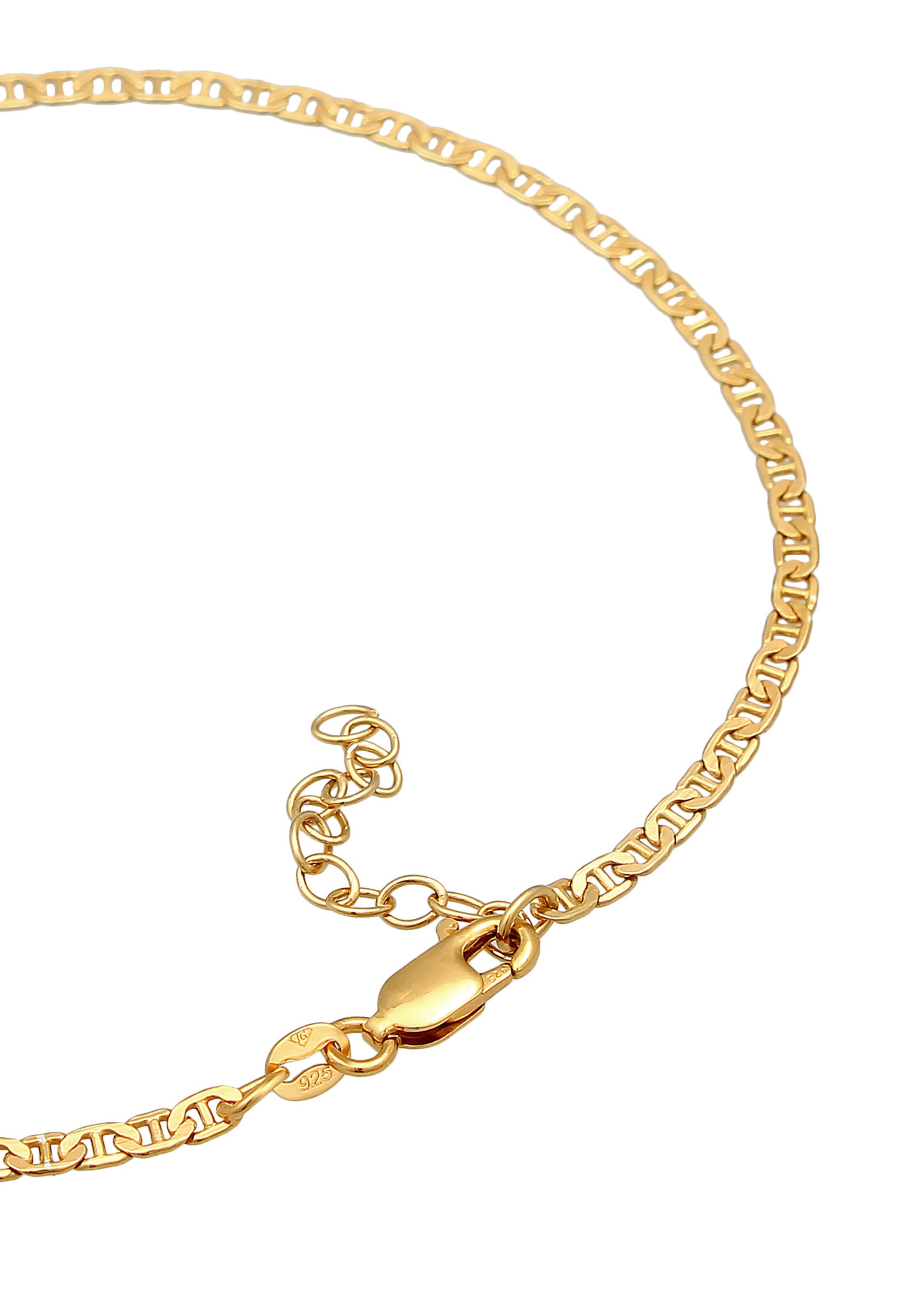 ELLI Fußschmuck Basic Fußkettchen in Gold