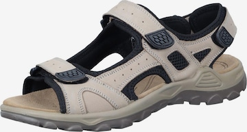 MANITU Sandals 'Sandaletten' in Beige: front