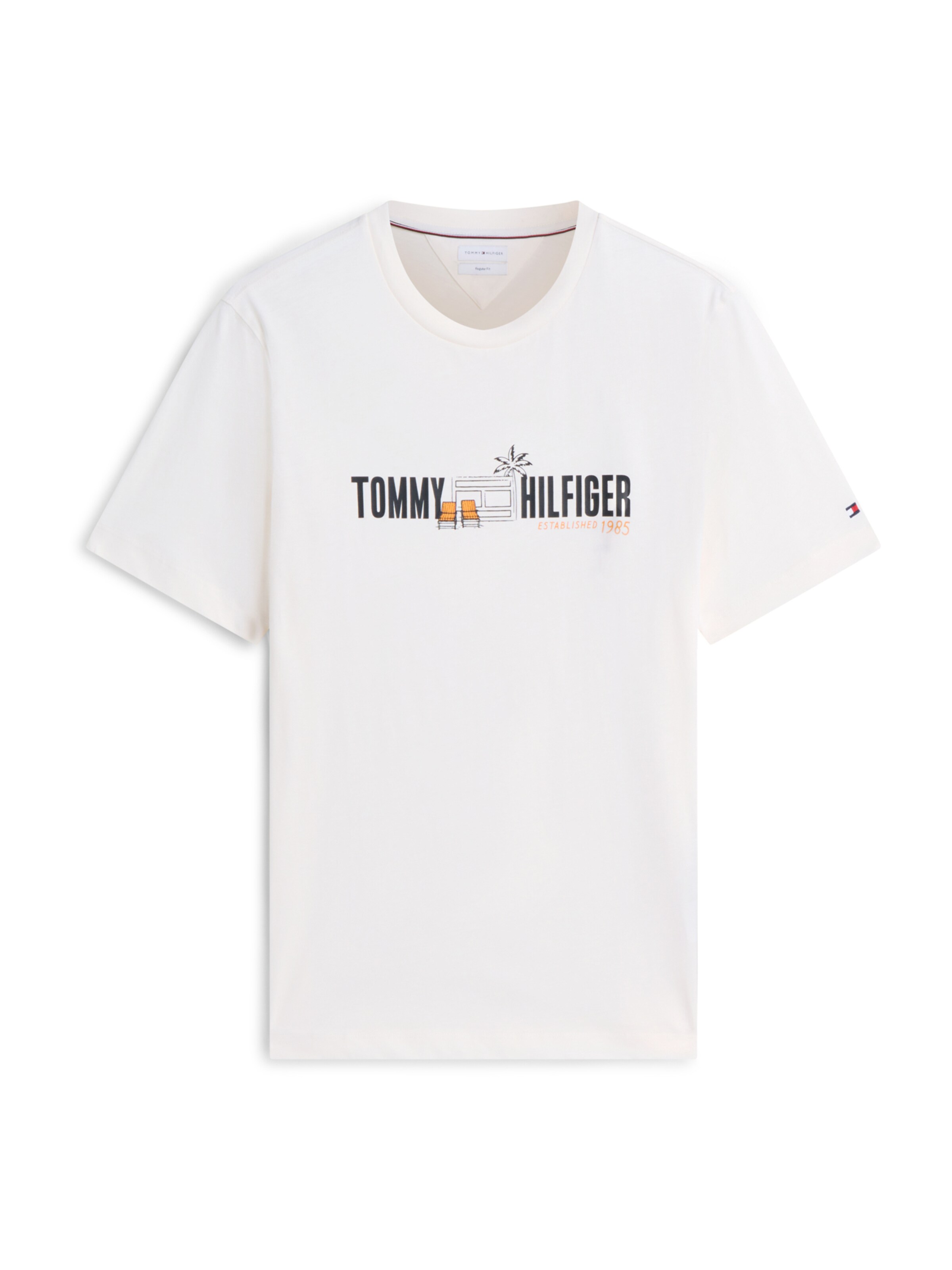 TOMMY HILFIGER Paita värissä norsunluu / hunaja / musta, Tuotenäkymä