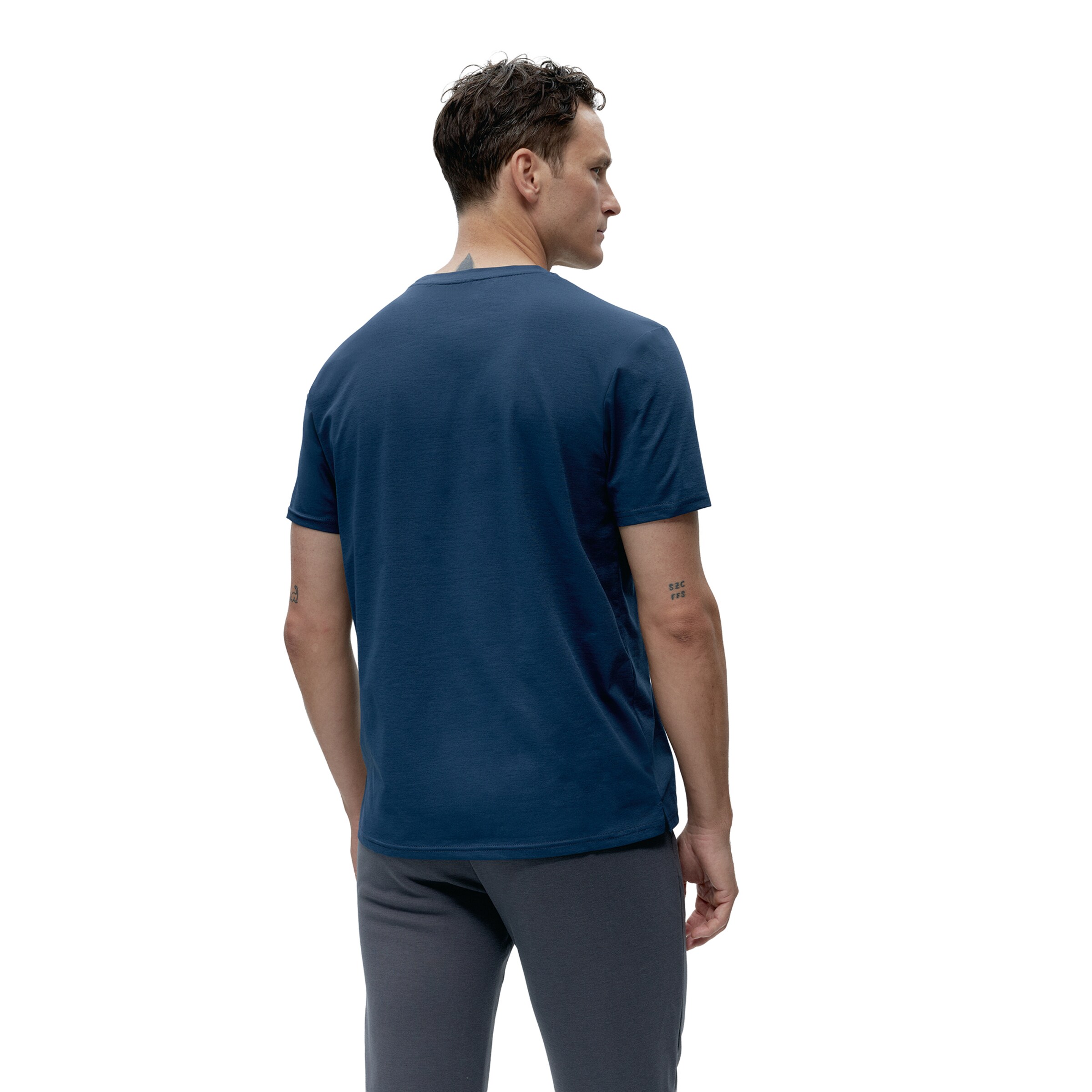 Born Living Yoga Shirt 'Cott_Free' in Blauw