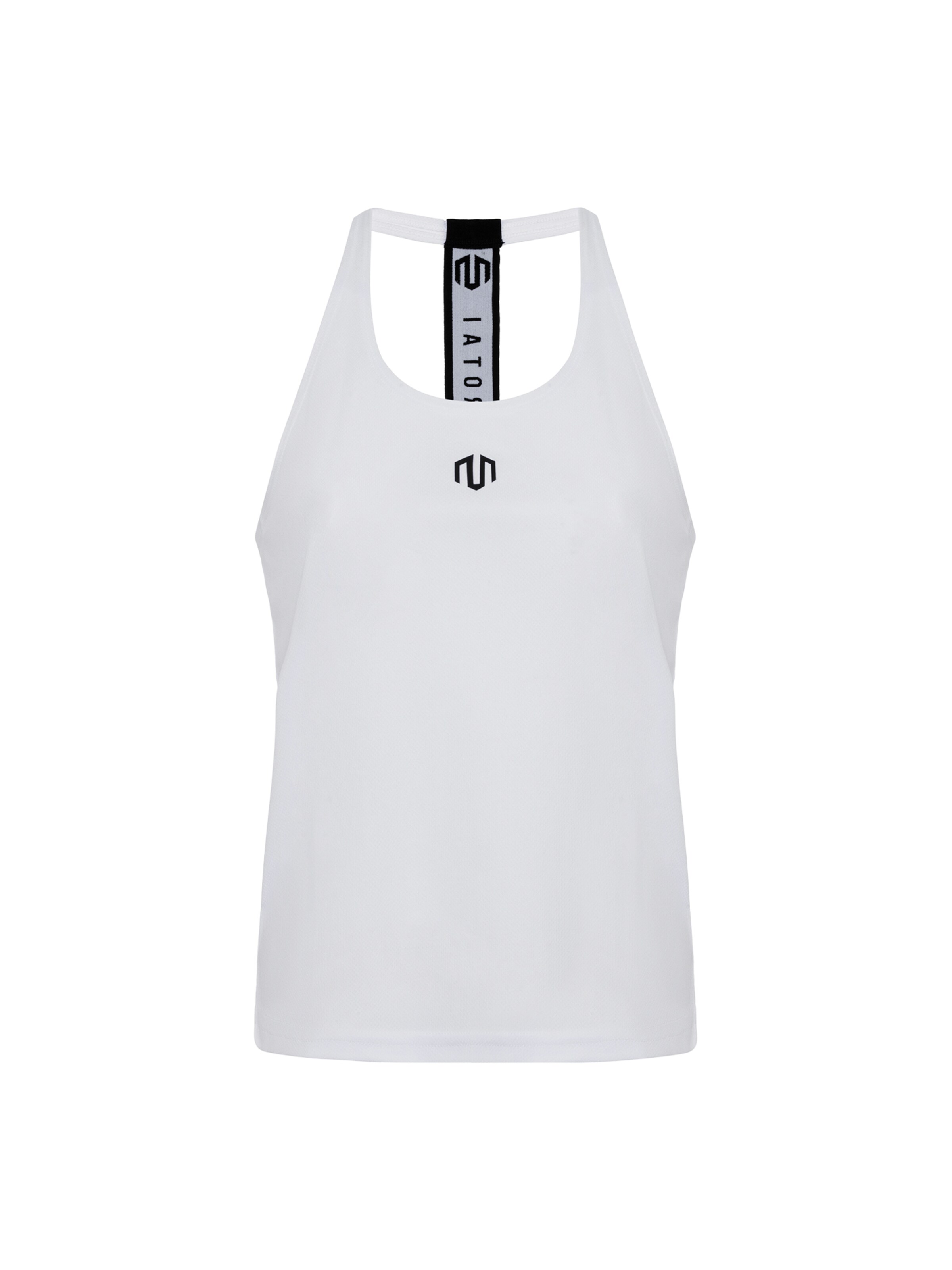 MOROTAI Urheilutoppi 'Stringer' värissä valkoinen: etupuoli