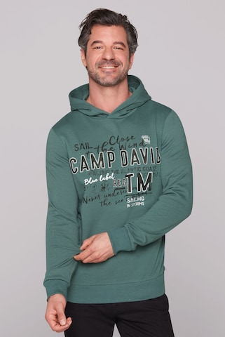 CAMP DAVID Sweatshirt in Green: front
