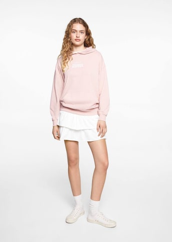 MANGO TEEN Sweatshirt 'Things' i rosa
