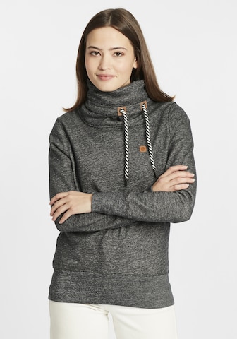 Oxmo Hoodie 'Cecilia' in Grau: predná strana