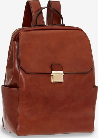 The Bridge Backpack 'Dante' in Brown: front