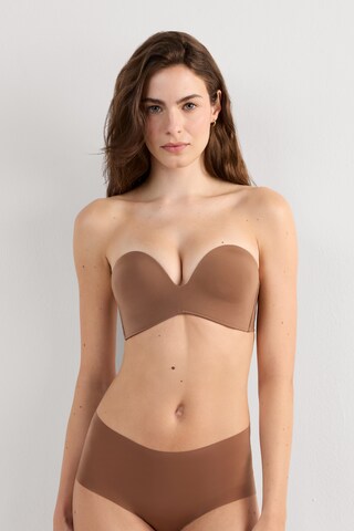 INTIMISSIMI Bandeau Bra 'Laura' in Brown: front