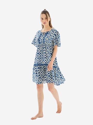 Goldenbay Summer Dress in Blue: front