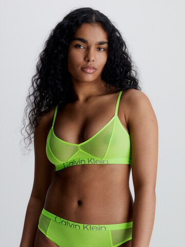 Calvin Klein Underwear Bustier BH 'Future Shift' in Groen: voorkant