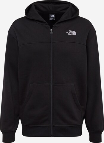 THE NORTH FACE - Sudadera con cremallera 'ESSENTIAL' en negro: frente