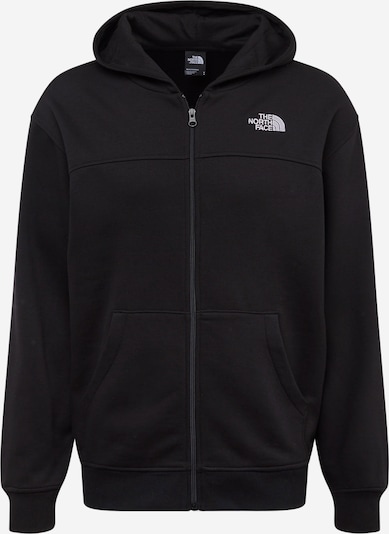 THE NORTH FACE Zip-Up Hoodie 'ESSENTIAL' in Black / White, Item view