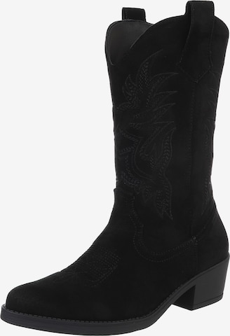 Ital-Design Cowboy Boots in Black: front
