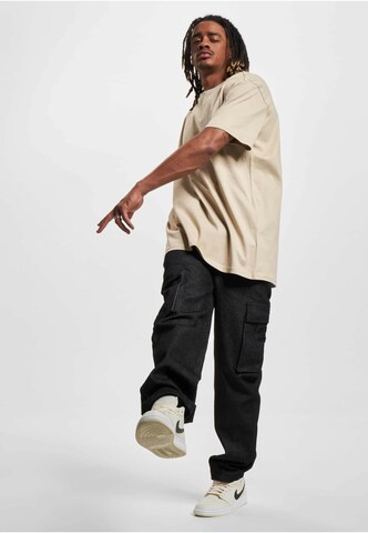 Just Rhyse Shirt 'Happy Holidays' in Beige