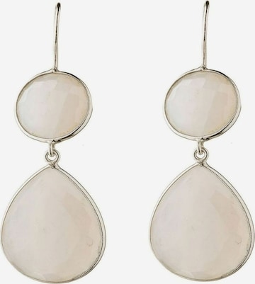 Gemshine Earrings 'Candy' in White: front