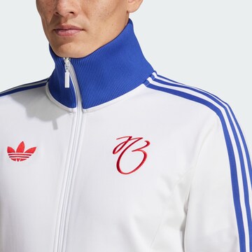 Veste de survêtement ADIDAS ORIGINALS en blanc
