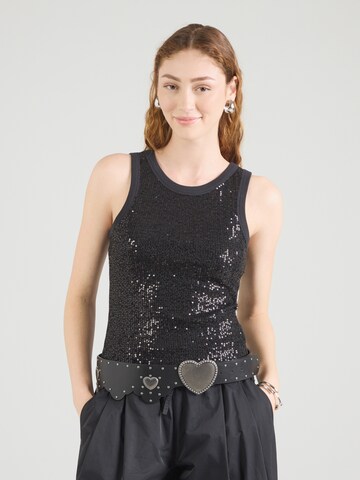 GUESS Top 'ALEXIA' in Schwarz: Vorderseite