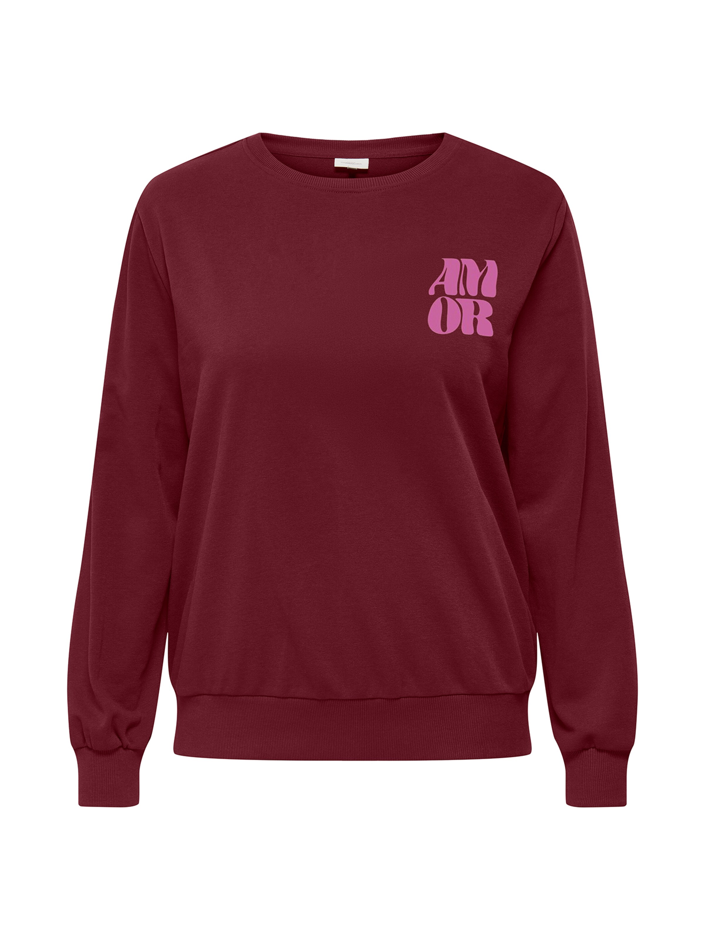 Sweat-shirt 'CARNOMI ROCK' ONLY Carmakoma en rouge : devant
