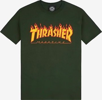 T-Shirt 'FLAME' THRASHER en vert : devant