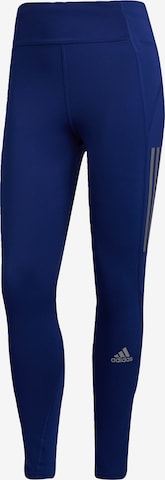 ADIDAS SPORTSWEAR Skinny Sporthose 'Own The Run' in Blau: predná strana