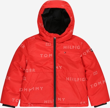 TOMMY HILFIGER Демисезонная куртка в Красный: спереди