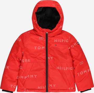 Veste mi-saison TOMMY HILFIGER en rouge : devant