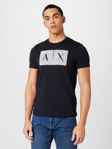 ARMANI EXCHANGE Футболка в Синий: спереди