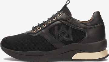 Kazar Platform trainers in Black: front