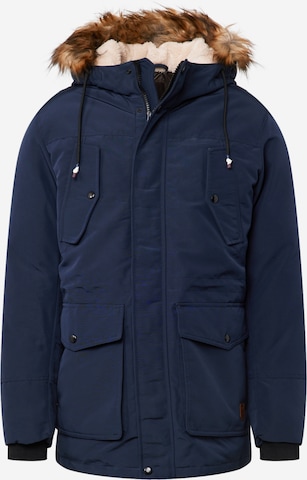 JACK & JONES Téli parka 'TIMO' - kék: elől