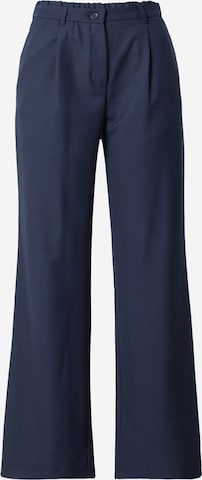 Loosefit Pantaloni con pieghe di Trendyol in blu: frontale