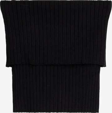 Bershka Knitted top in Black: front