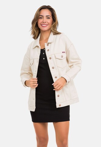CIPO & BAXX Between-Season Jacket in Beige: front