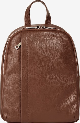 Samantha Look Backpack in Brown: front