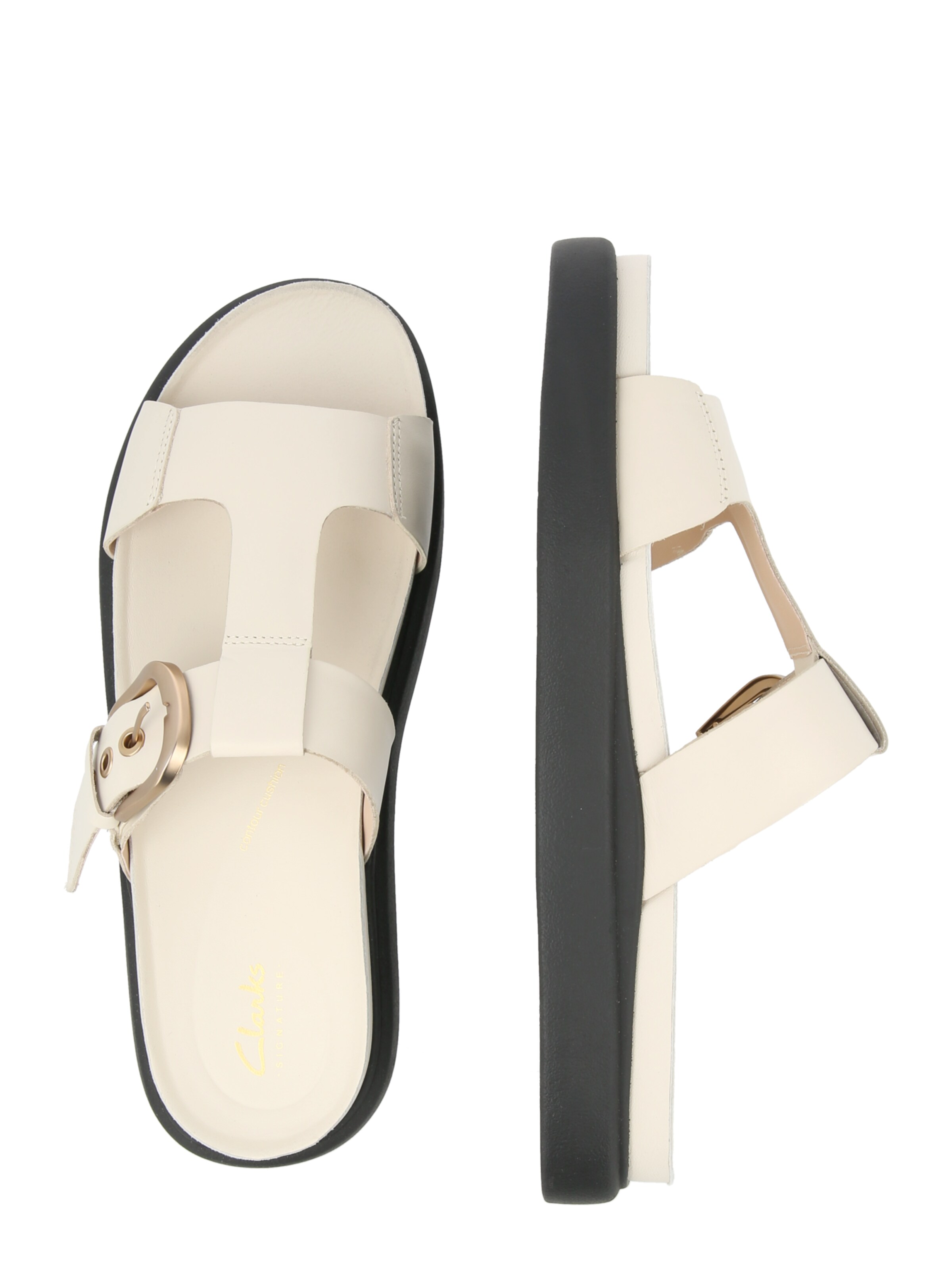 Saboți 'Aristella West' de la CLARKS pe bej