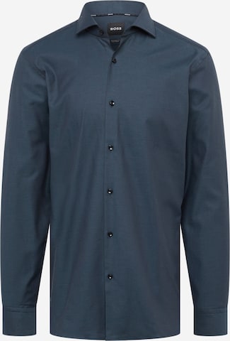 BOSS Black Overhemd 'JOE' in Blauw: voorkant