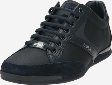 BOSS Black Sneakers 'Saturn' in Blue: front