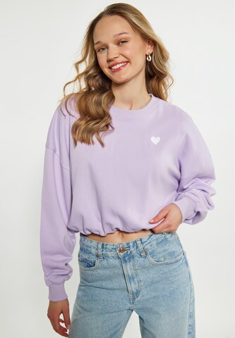 MYMO Sweatshirt in Lila: predná strana