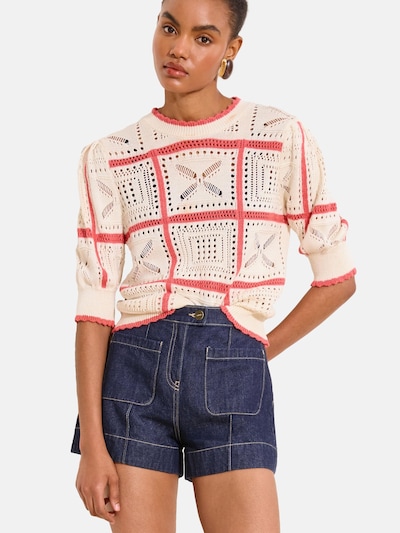 Lipsy Pullover em creme / salmão, Vista do artigo