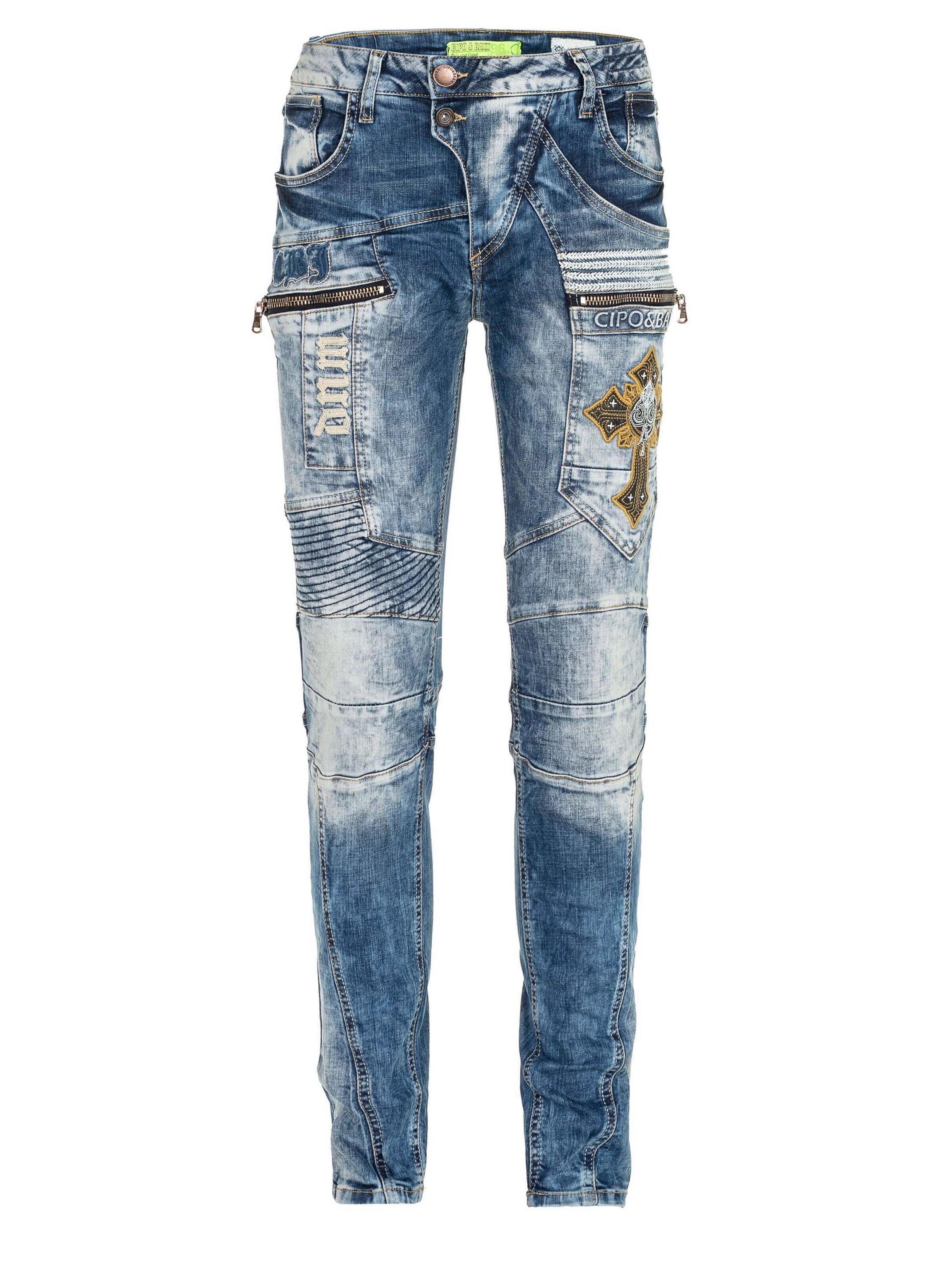 CIPO & BAXX Regular Jeans in Blau: Vorderseite