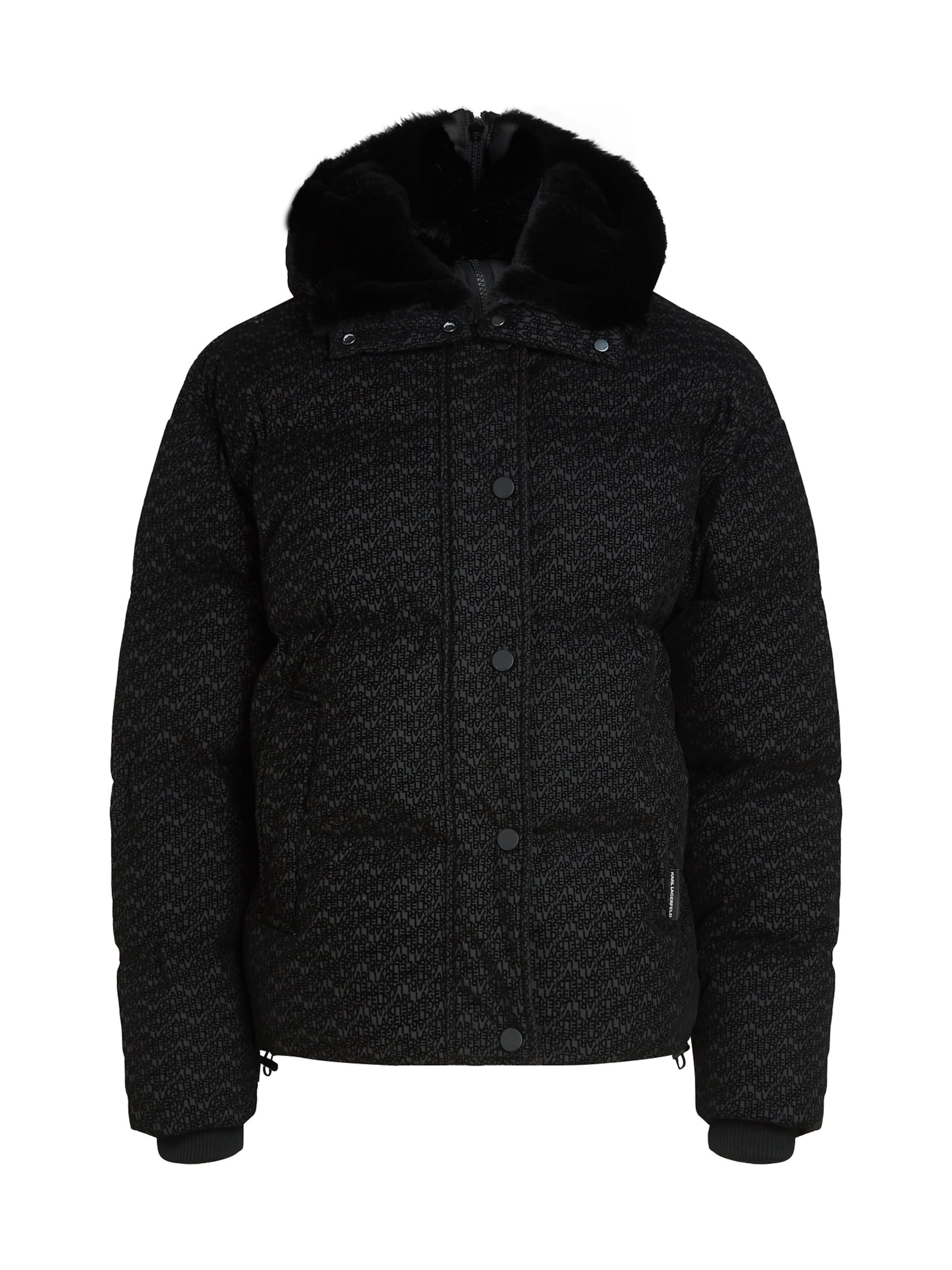 Karl Lagerfeld Vinterjacka i svart: framsida