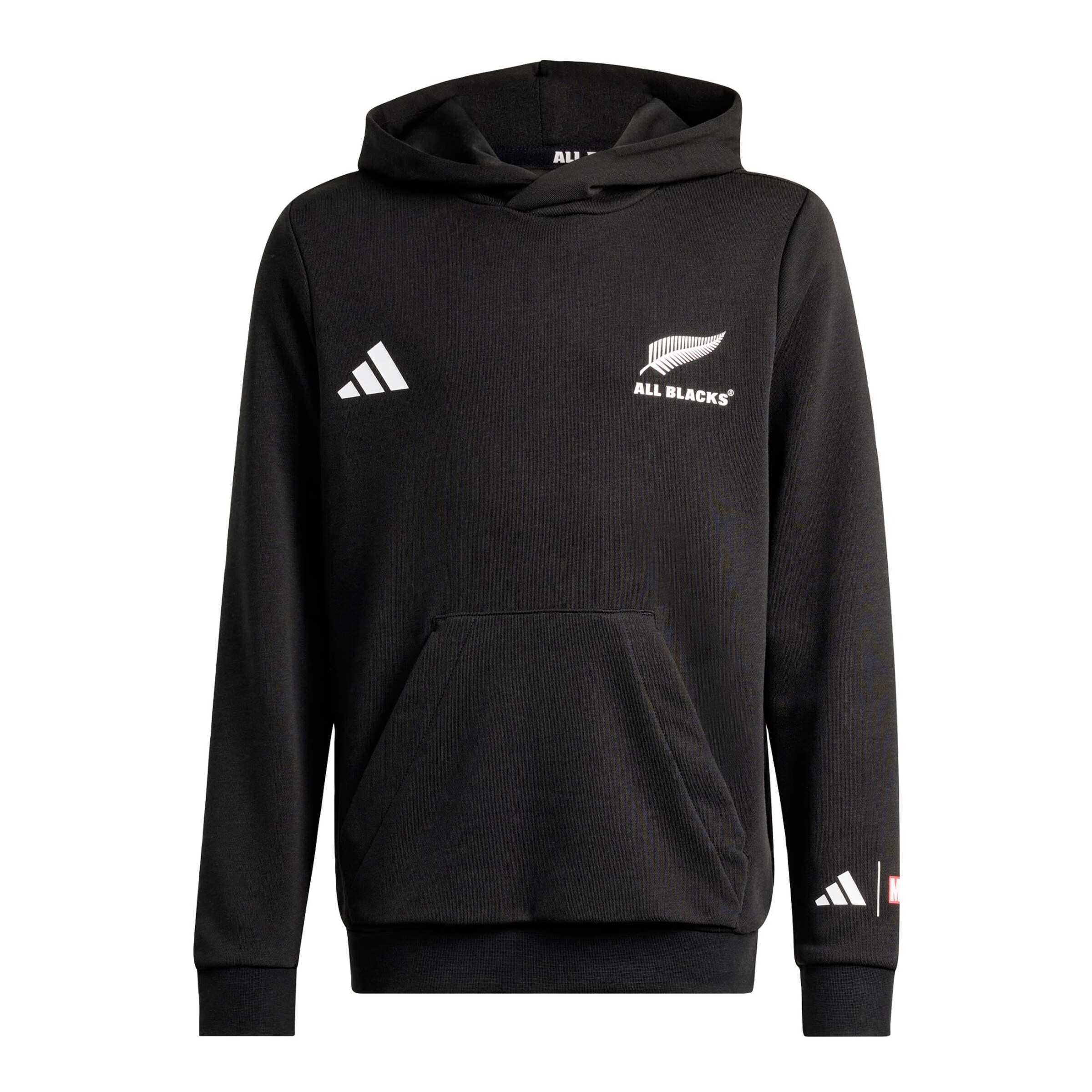 ADIDAS PERFORMANCE Sportief sweatshirt 'All Blacks x Marvel' in Zwart: voorkant