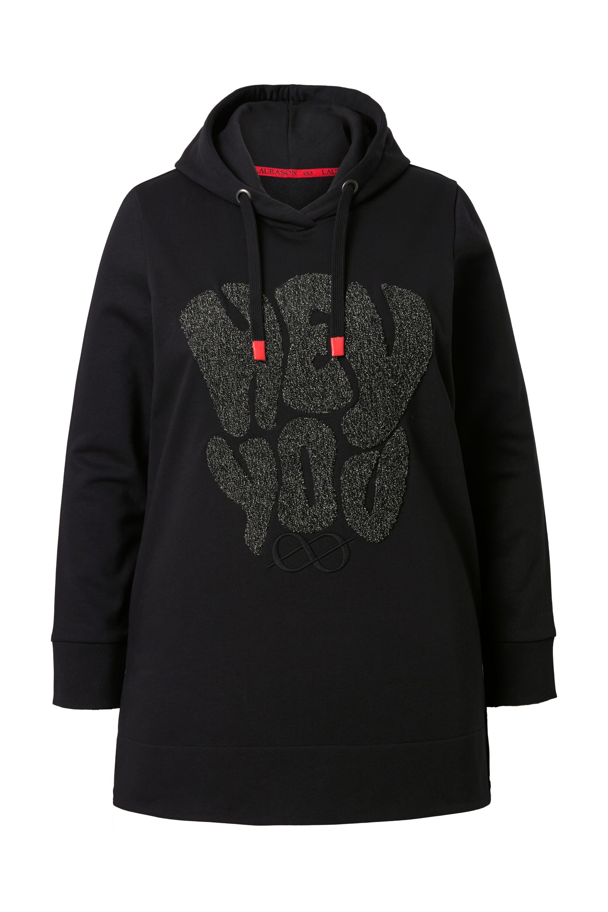 LAURASØN Sweatshirt in Zwart: voorkant